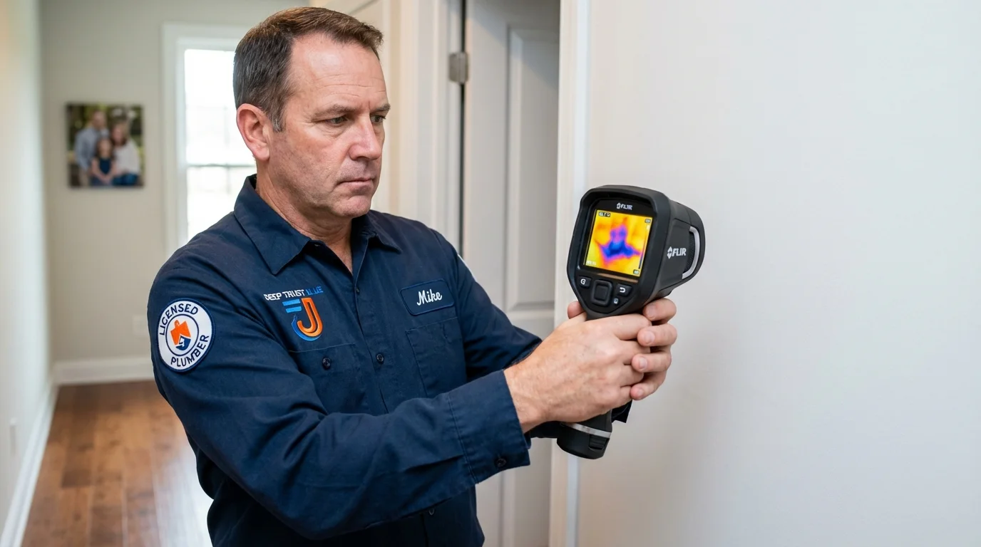Thermal imaging leak detection by Johns Plumbing LLC in Rockton